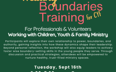 Healthy Boundaries Training Sept 16